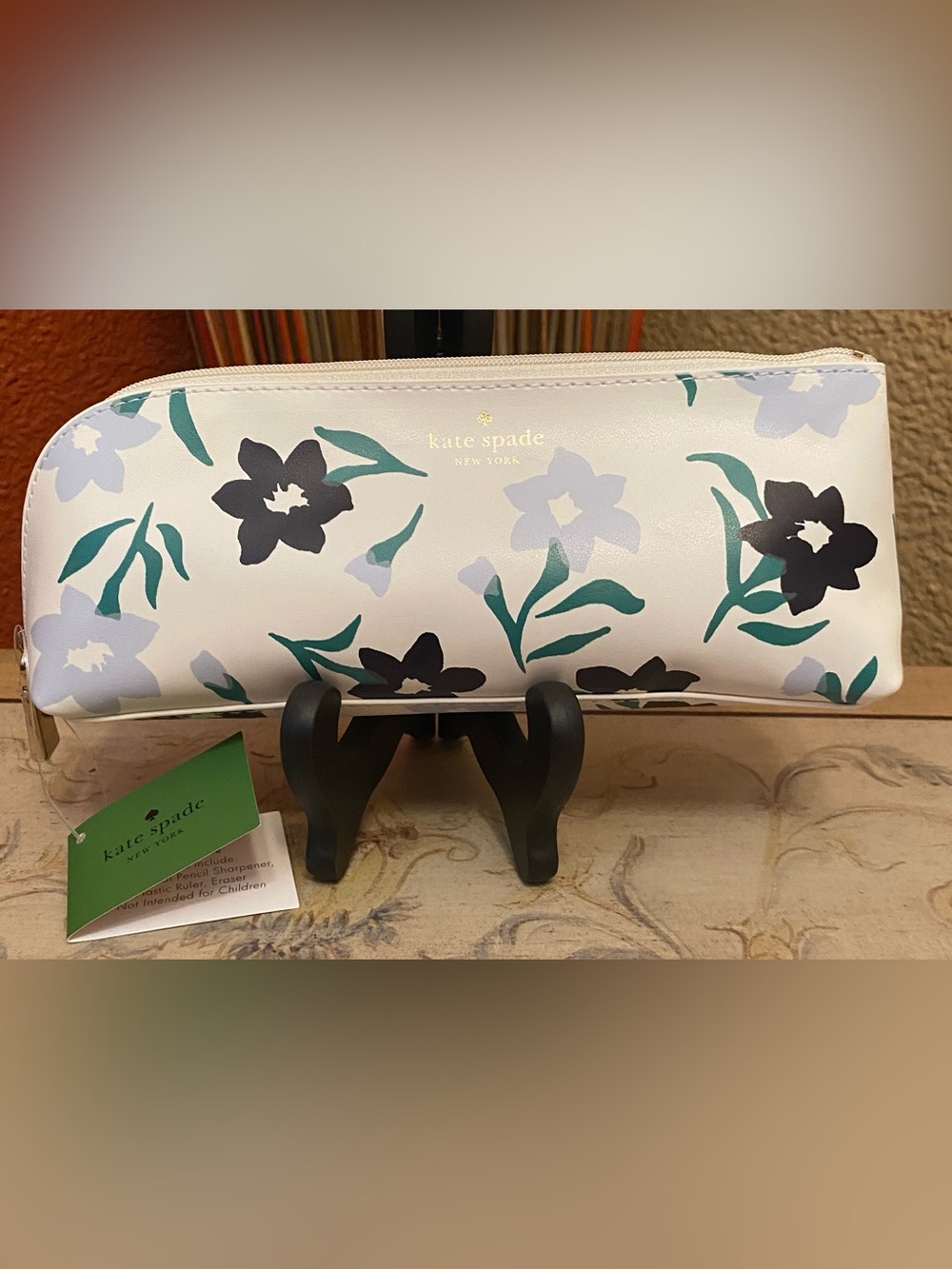 Kate Spade ♠️ New York - NEW - "Graceful Floral" Pencil Case